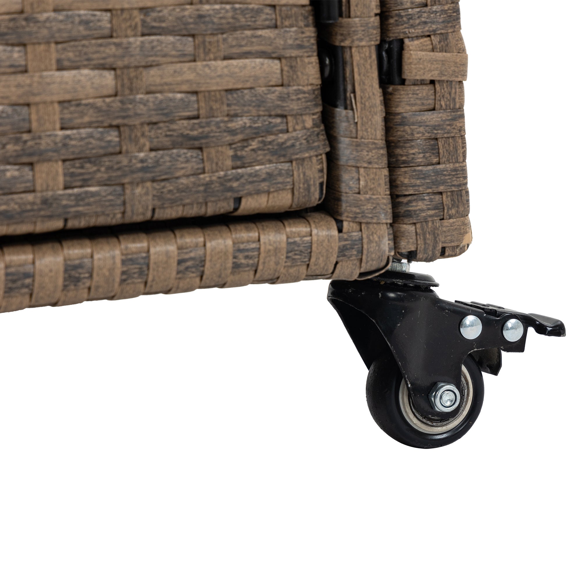 Outdoor Wicker Bar Cart for Patio and Pool Parties