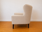 Versailles Wingback Accent Chairs Set | Tufted | Beige