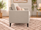 Versailles 68" Sofa Couch Mid Century Modern Beige