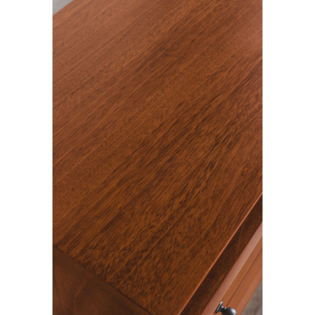 Sonoma Mid Century 2-Drawer Large Nightstand Brown