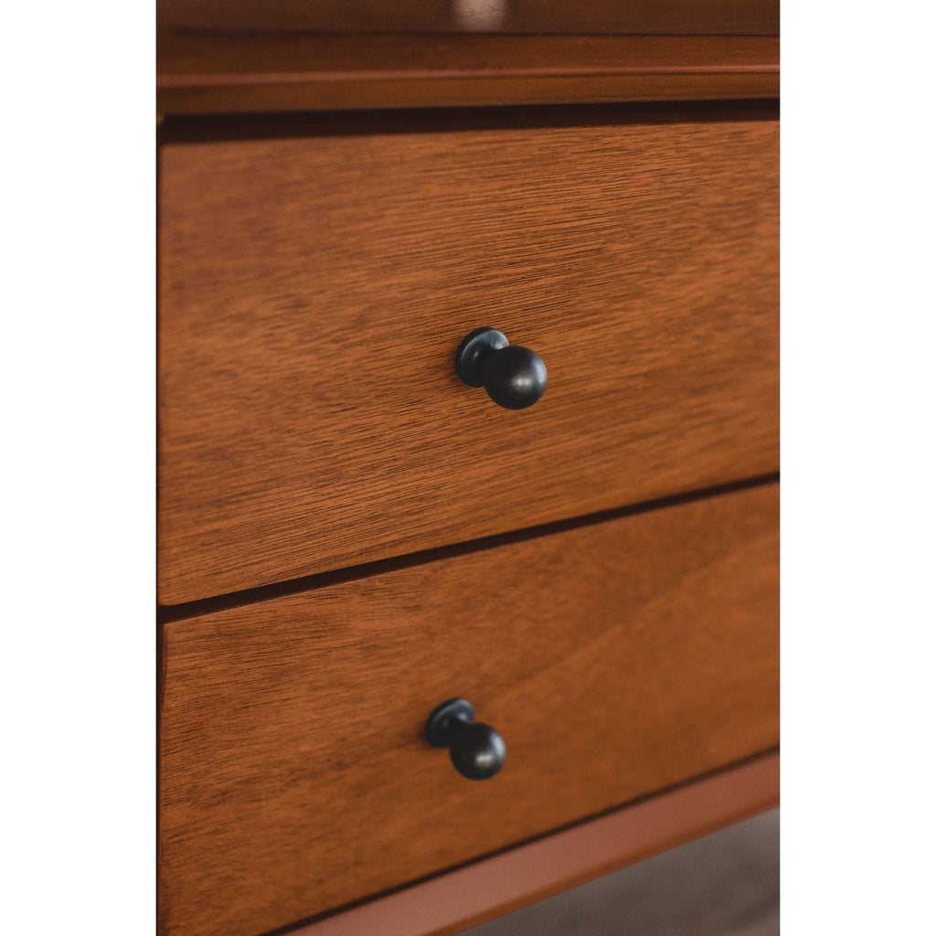 Sonoma Mid Century 2-Drawer Large Nightstand Brown