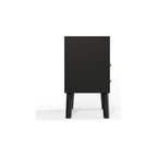 Sonoma Mid Century 2-Drawer Large Nightstand Black