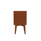 Sonoma Mid Century Nightstand 2-Drawer Solid Mahogany - Chestnut Brown