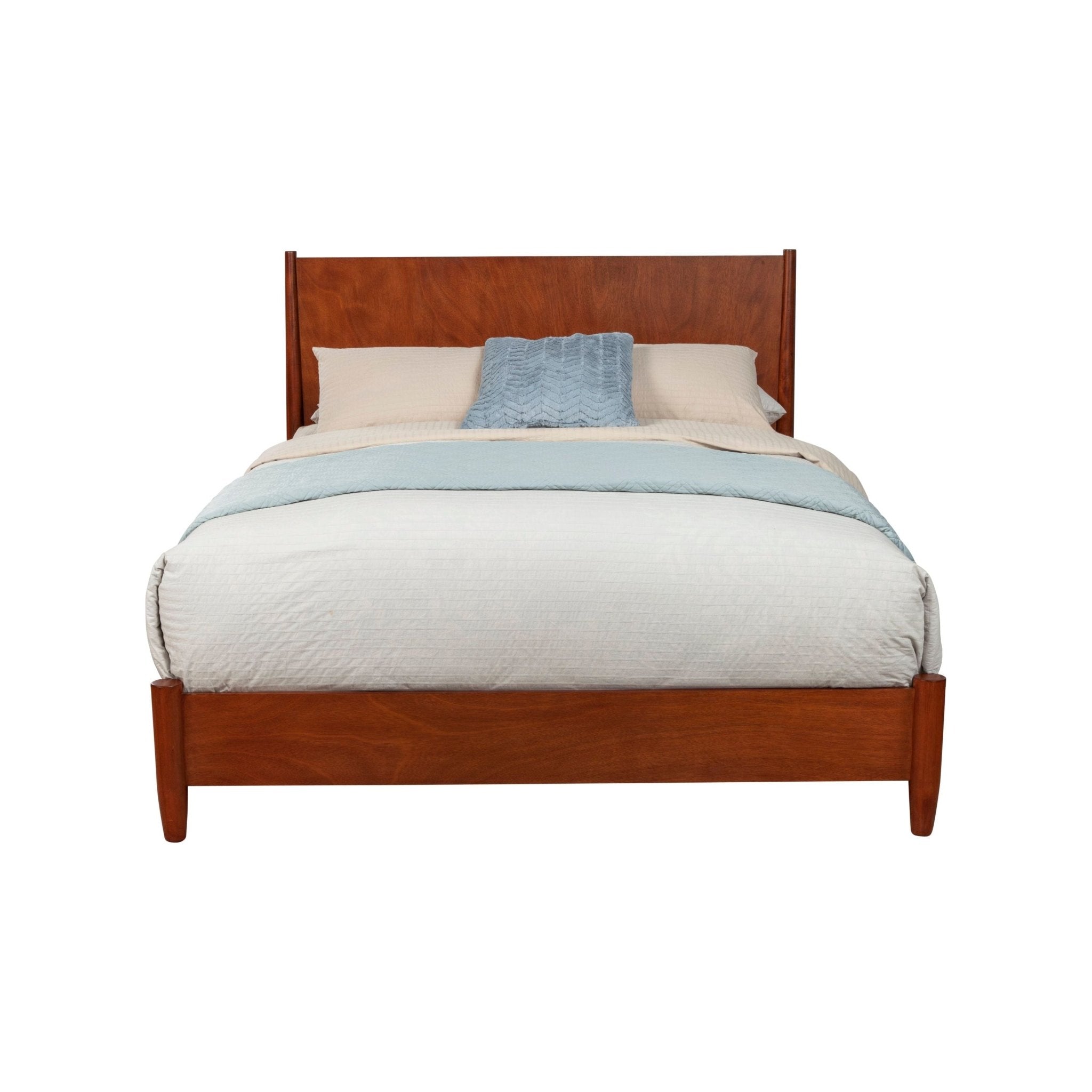 Sonoma Mid Century Platform Bed Frame Brown - Queen, King, Full